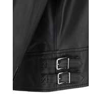Geci biker pentru Barbati - Geci biker DSQUARED2 Dsquared2 LEATHER BIKER Jacket Black Barbati (BM 10542815) - B-mall.ro