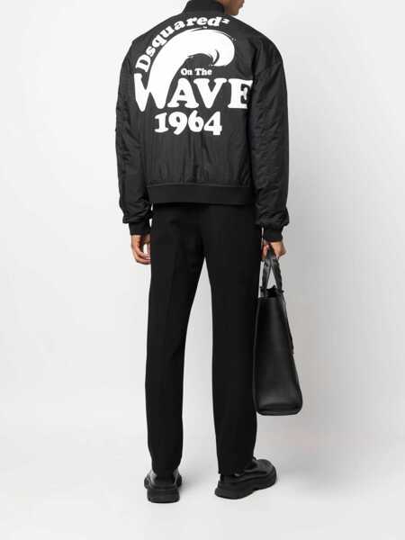 Geci DSQUARED2 DSQUARED2 D2 On The Wave Bomber Black Barbati (BM 10542836) 2