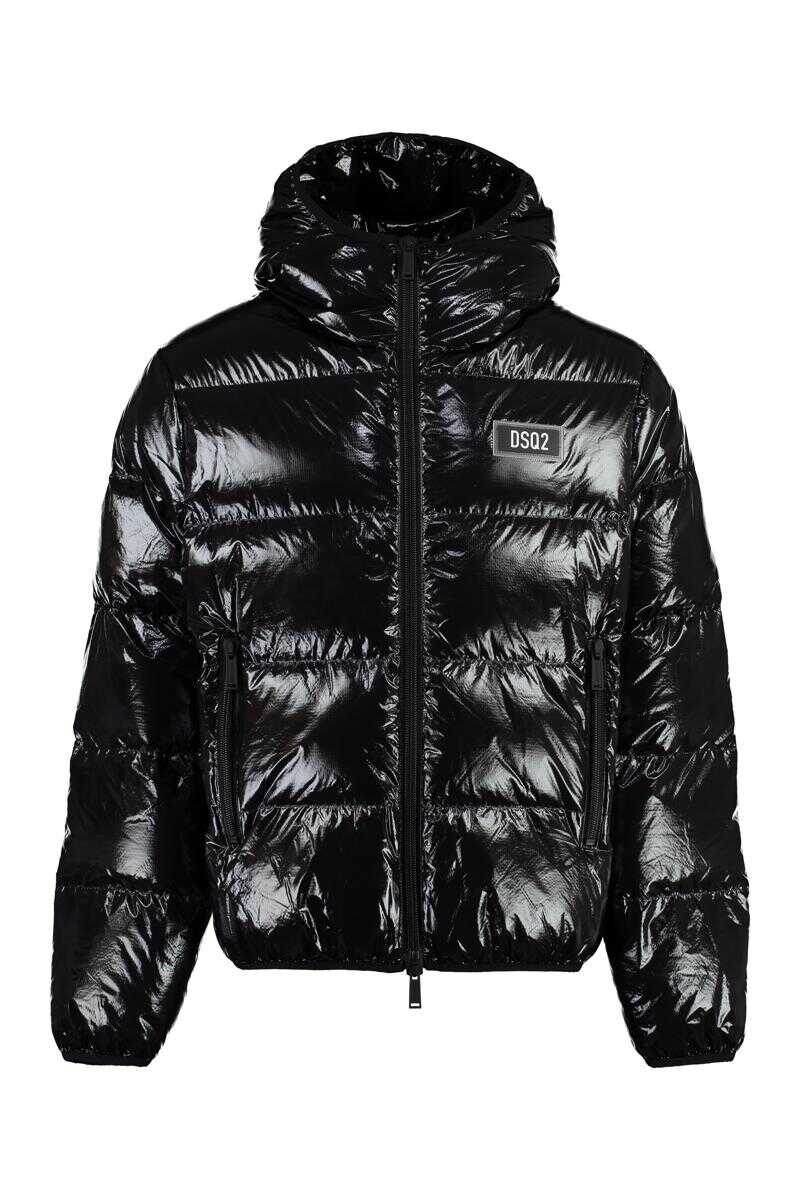 DSQUARED2 DSQUARED2 KABAN HOODED NYLON DOWN JACKET black