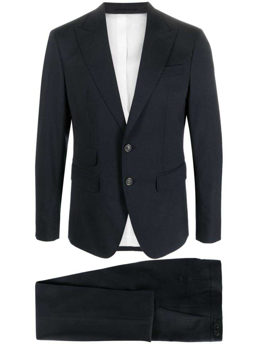 DSQUARED2 DSQUARED2 single-breasted wool suit NAVY BLUE b-mall.ro