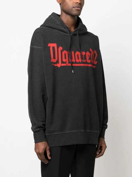 Bluze de trening DSQUARED2 DSQUARED2 Dsquared2 Hoodie Black Barbati (BM 10544999) 3