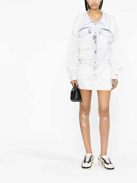 Rochii DSQUARED2 DSQUARED2 Denim Short Dress CLEAR BLUE Femei (BM 10545968) 2
