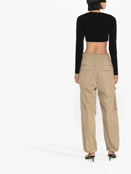 Pulovere DSQUARED2 DSQUARED2 Ribbed Cropped Sweater Black Femei (BM 10546178) 4