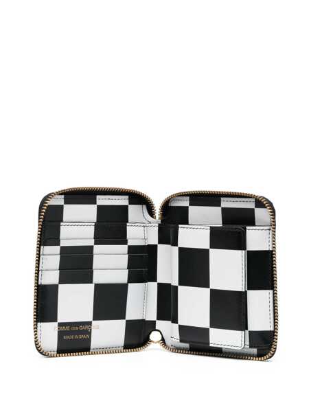 Portofele Comme des Garons Comme Des Garons Check Print Wallet Black Femei (BM 10547822) 3