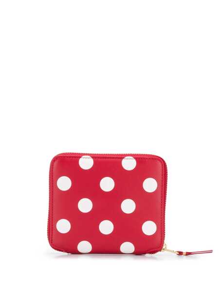 Portofele Comme des Garons Comme Des Garons Polka Dots Printed Wallet RED Femei (BM 10547849) 2