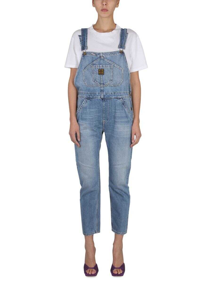 WASHINGTON DEE CEE WASHINGTON DEE CEE DUNGAREES WITH LOGO BLUE