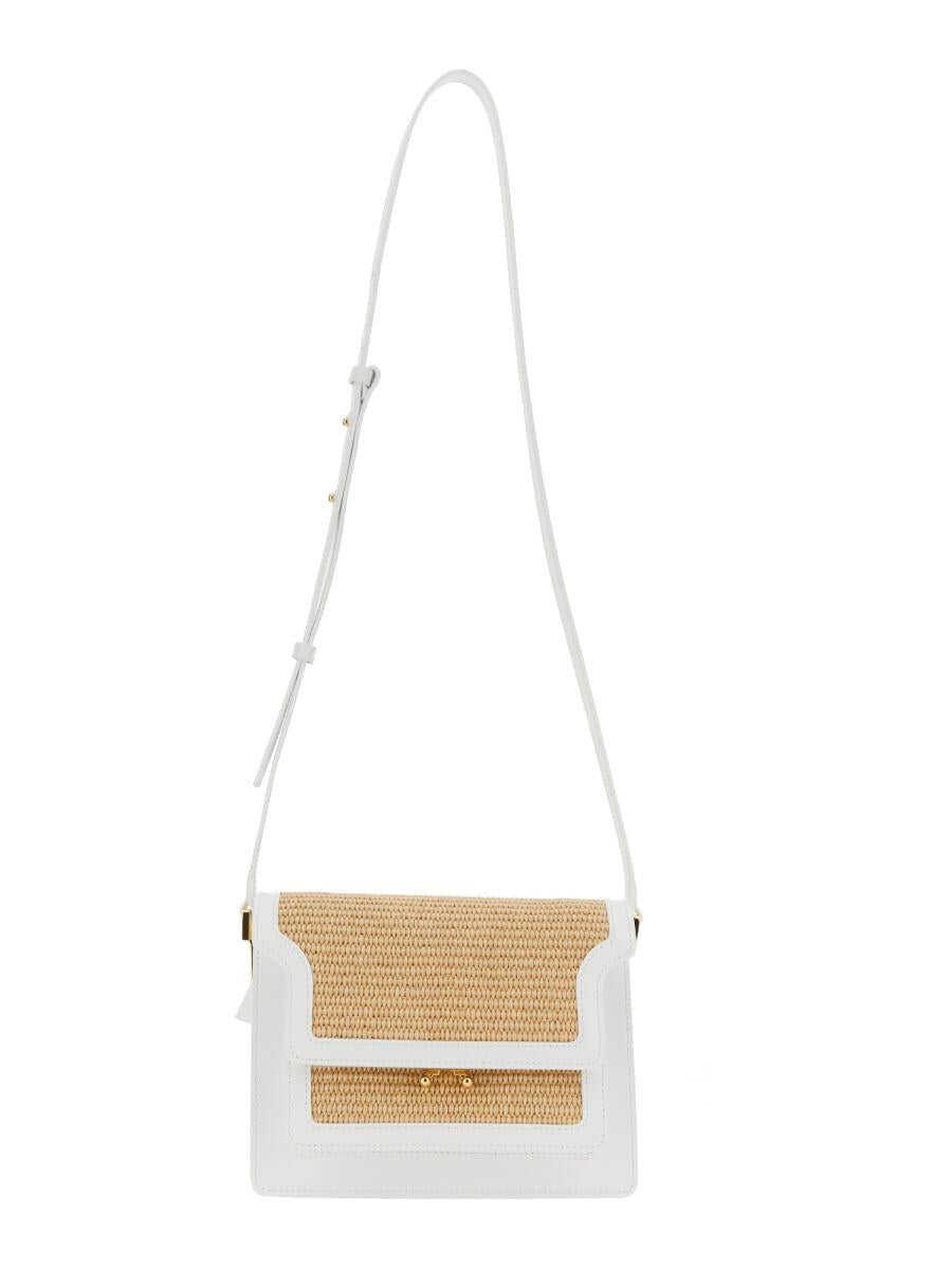 Marni MARNI TRUNK SOFT MEDIUM BAG WHITE