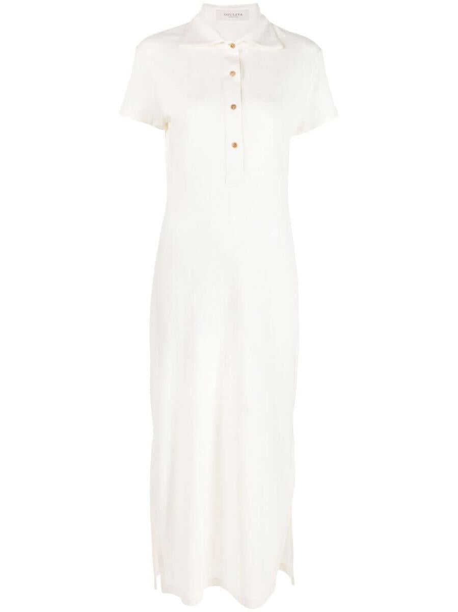 GIULIVA HERITAGE GIULIVA HERITAGE THE DAPHNE POLO DRESS CLOTHING WHITE