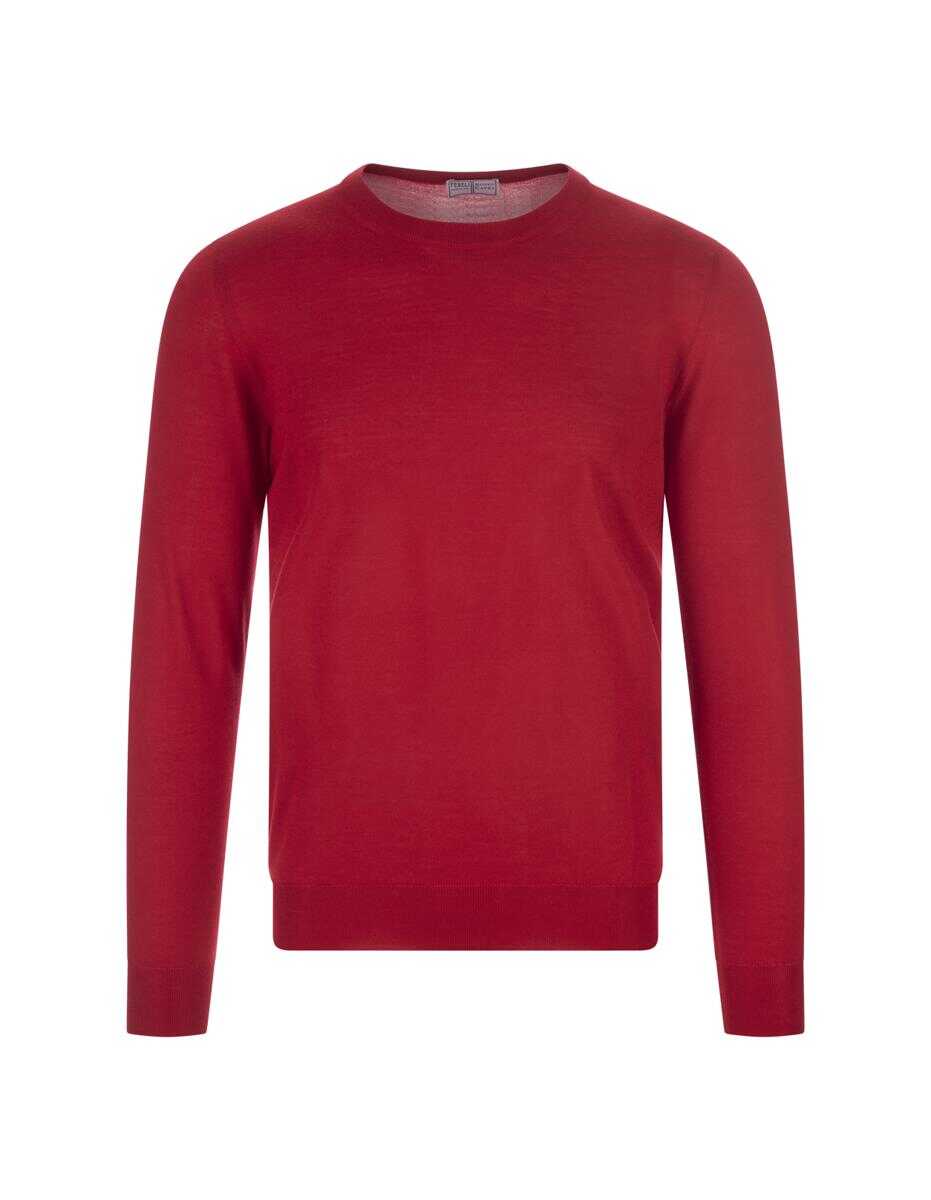 Fedeli FEDELI Silk and Cashmere Pullover Red