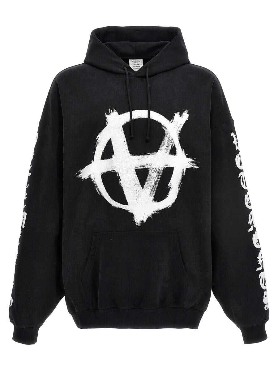 Vetements VETEMENTS Reverse anarchy hoodie WHITE/BLACK