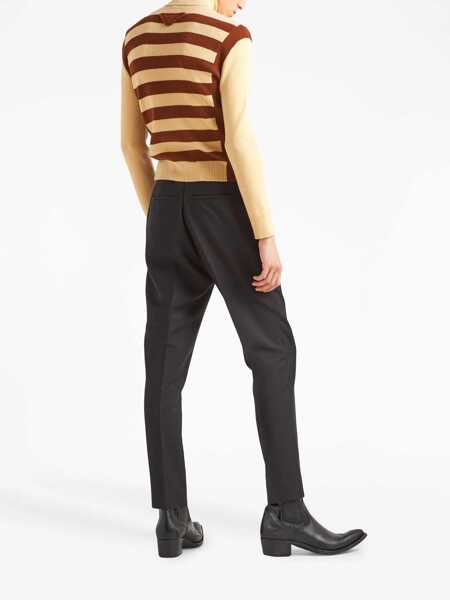 Pantaloni Prada Prada Wool Blend Trousers Black Barbati (BM 10563929) 3