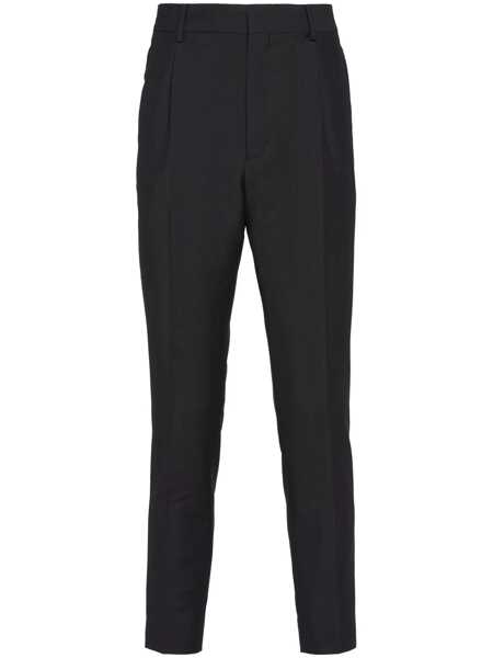 Pantaloni Prada Prada Wool Blend Trousers Black Barbati (BM 10563929) 1