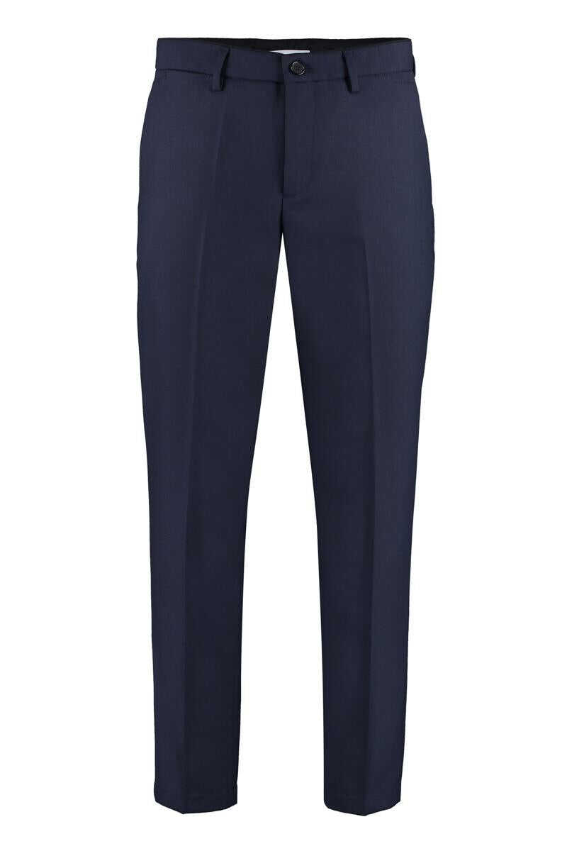 Department Five DEPARTMENT 5 SETTER WOOL BLEND TROUSERS blue