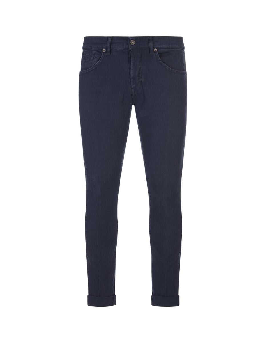Dondup DONDUP George Skinny Jeans In Stretch Woven Cotton Blue