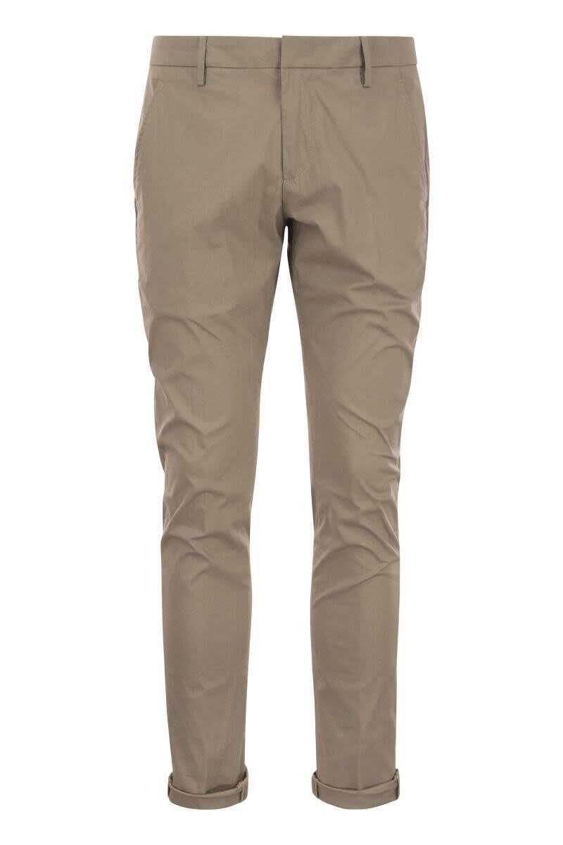 Dondup DONDUP GAUBERT - Slim-fit Trousers STONE