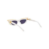 Ochelari de soare Valentino Garavani Dama - Ochelari de soare Valentino Garavani Valentino Garavani SUNGLASSES White - Yellow Gold w/Dark Grey Femei (BM 10567685) - B-mall.ro
