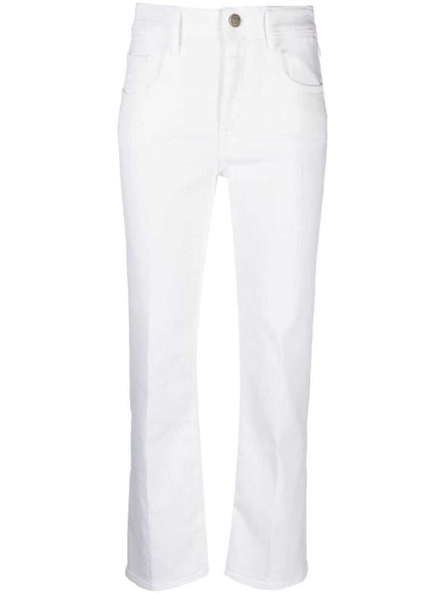 Jacob Cohen JACOB COHEN Kate cropped straight leg trousers White