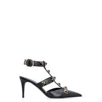 Pantofi cu toc VALENTINO VALENTINO GARAVANI - ROMAN STUDS LEATHER SLINGBACK PUMPS Femei