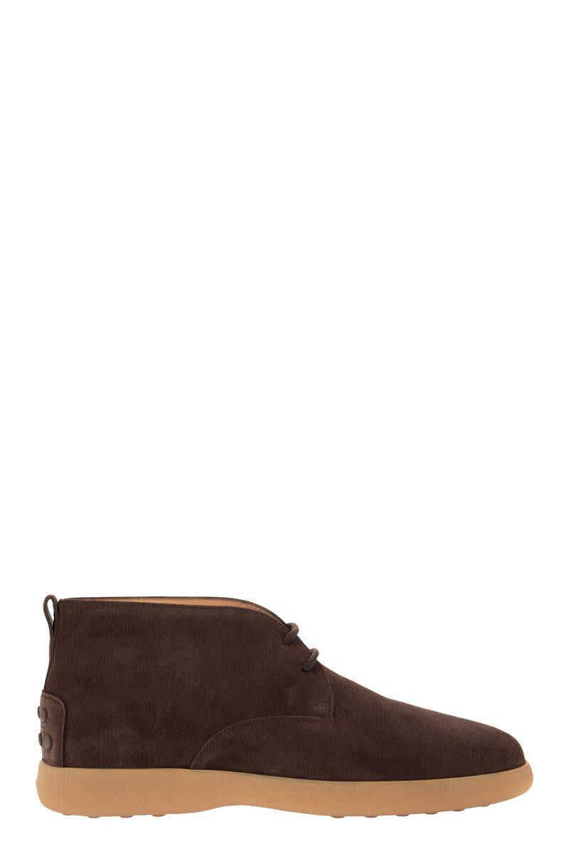 TOD’S TOD’S Suede Leather Boots BROWN