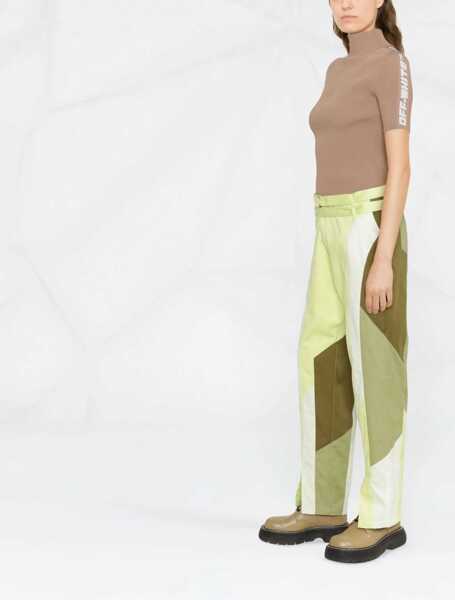 Pantaloni casual KIKO KOSTADINOV Split Ankle Daintree Straight Leg Pants With Belt Green Femei (BM 10578476) 3