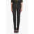 CAPASA Pleat-Front Trousers With Double-Ring Buckle Black