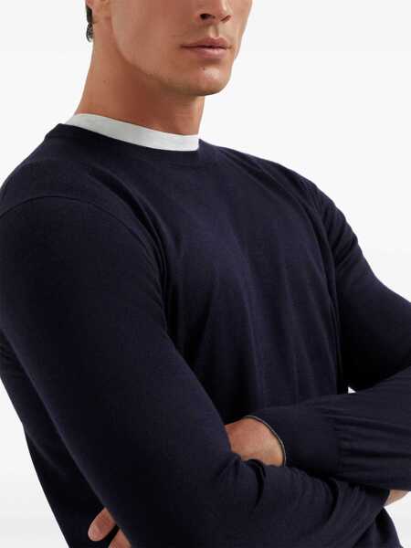 Pulovere Brunello Cucinelli Brunello Cucinelli Sweaters BLUE Barbati (BM 10580696) 5