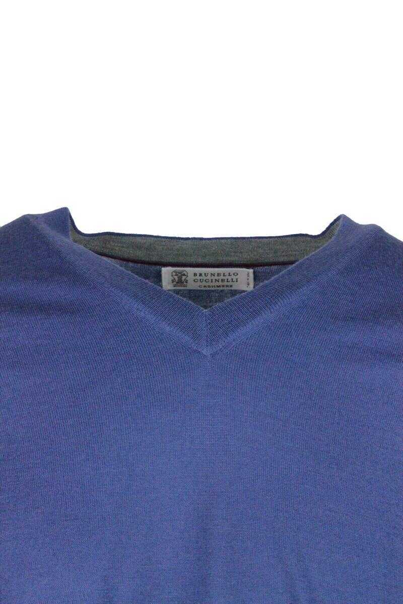 Pulovere Brunello Cucinelli Brunello Cucinelli Sweaters BLUE Barbati (BM 10580699) 4