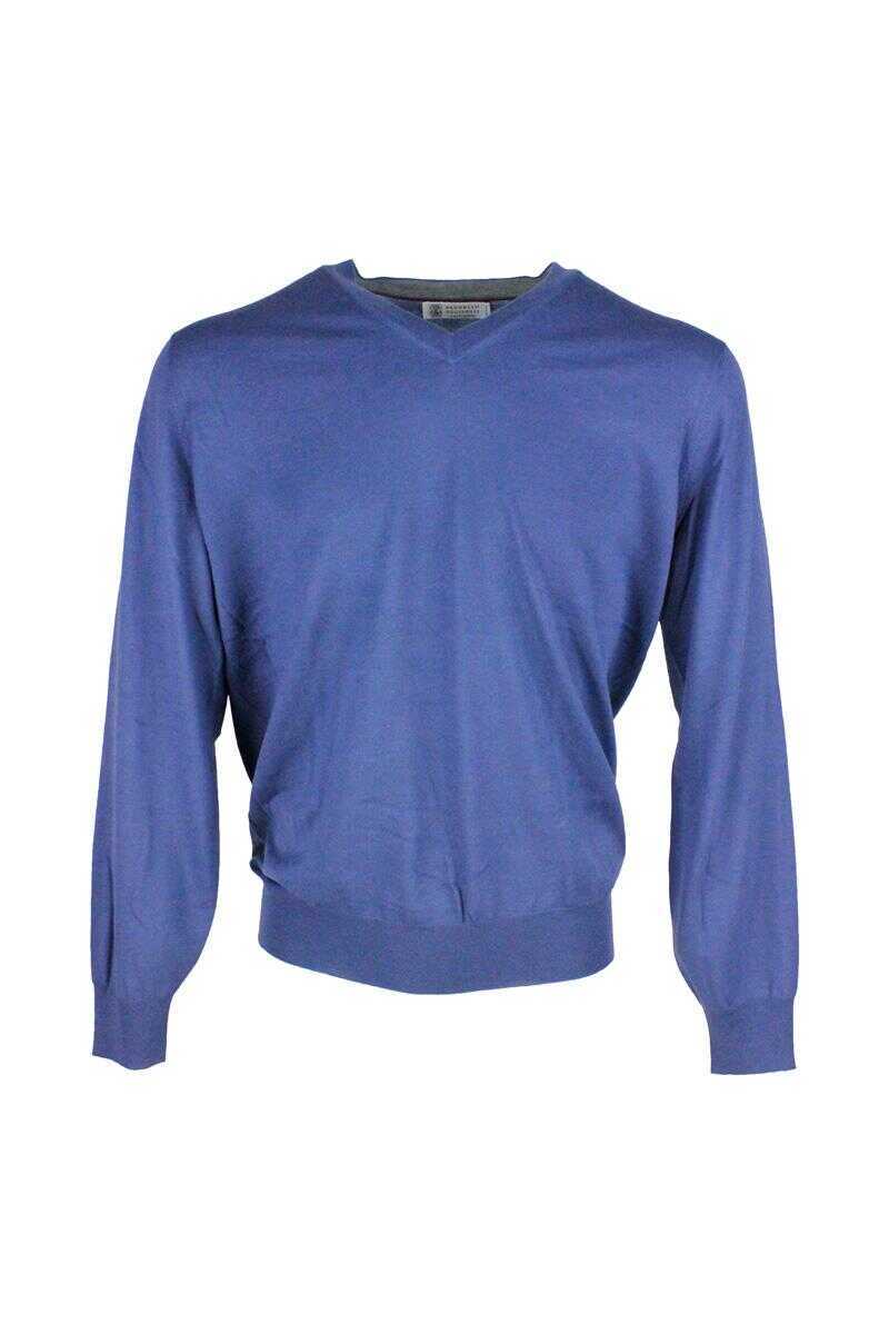 Pulovere Brunello Cucinelli Brunello Cucinelli Sweaters BLUE Barbati (BM 10580699) 1