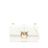 Genti de umar Pinko Pinko White 'Love One Classic' Bag With Studs