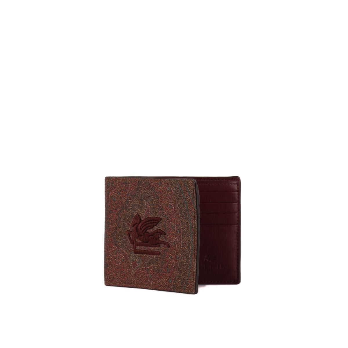 ETRO ETRO PAISLEY WALLET RED