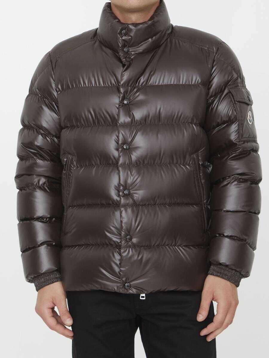 Moncler Lule short down jacket BROWN