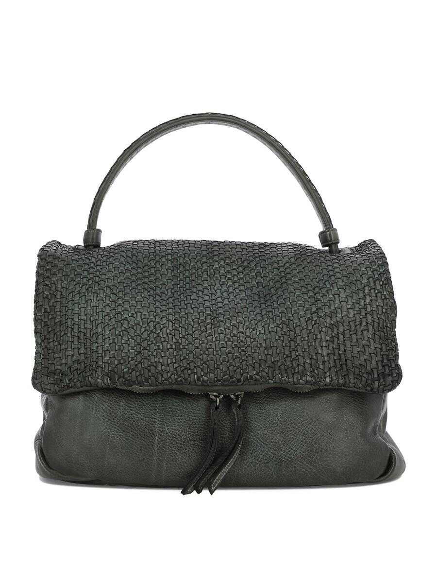 GIANCARLO NEVOLA "Basket" handbag Green