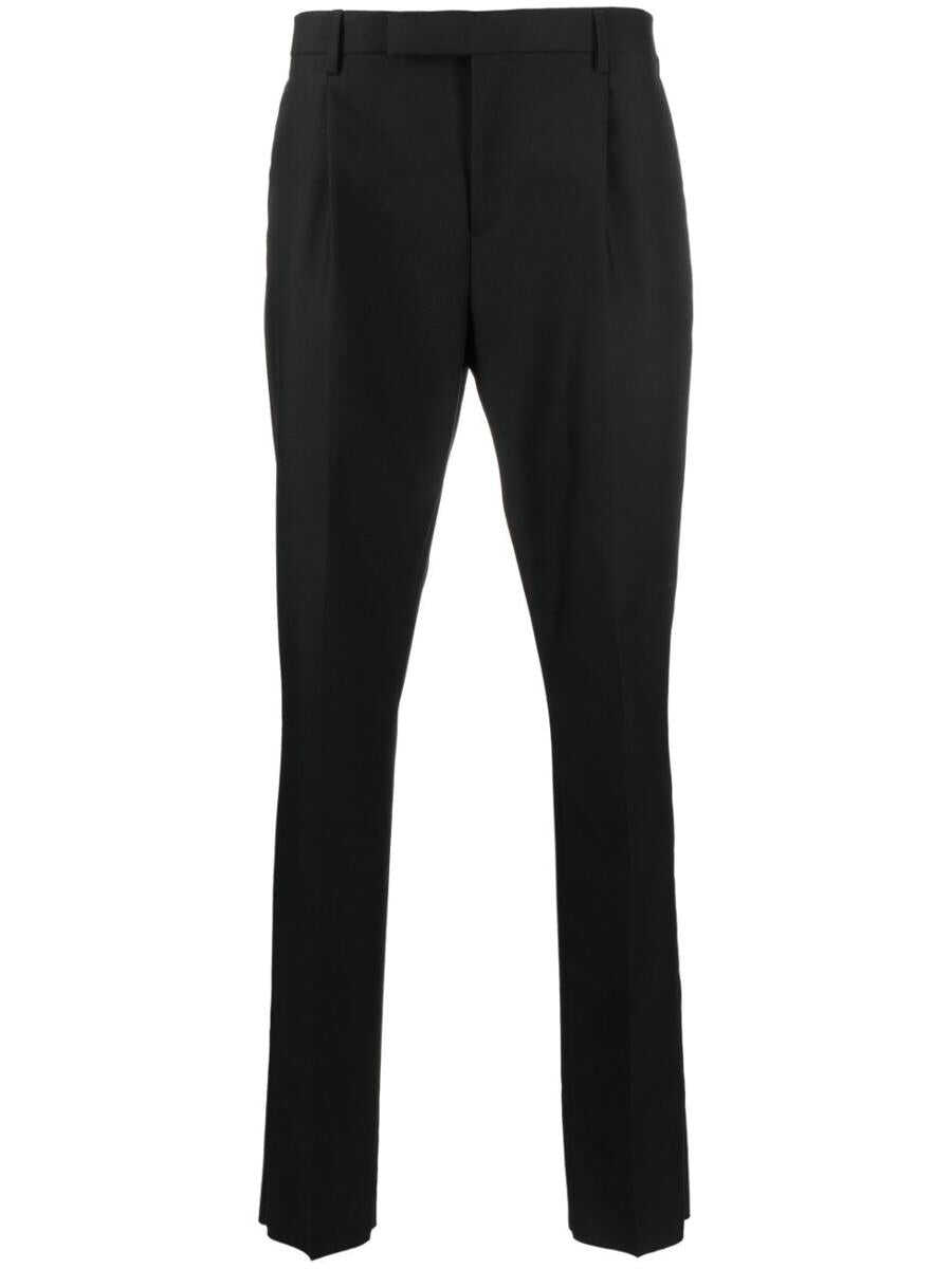Lardini LARDINI Pressed-crease trousers Black