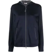 Cardigane Brunello Cucinelli Cotton And Silk Hoodie Femei
