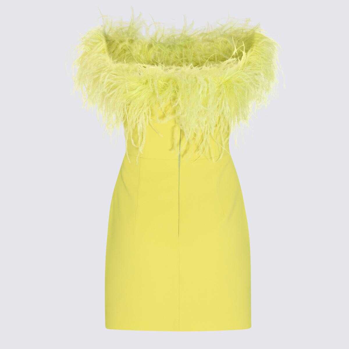 THE NEW ARRIVALS BY ILKYAZ OZEL THE NEW ARRIVALS BY ILKYAZ OZEL LIME GREEN MINI DRESS LIME GREEN