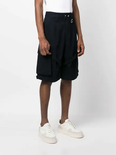 Pantaloni Isabel Marant Isabel Marant Black Cotton Cargo Shorts Black Barbati (BM 10616630) 3