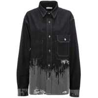 Camasi de blugi JW Anderson Dark Grey Cotton Denim Shirt Jacket Femei