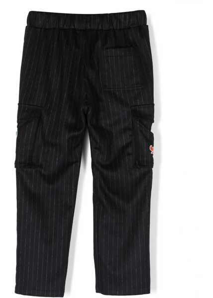 Pantaloni casual Kenzo Pants With Pockets And Patches BLUE Baieti (BM 10620407) 2