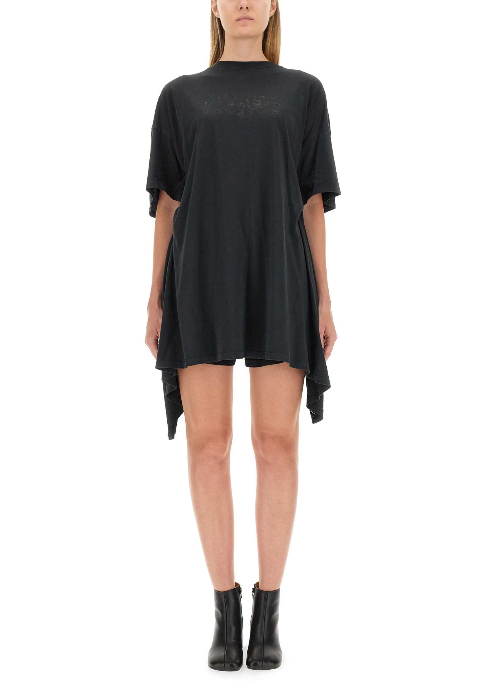 MM6 Maison Margiela Dress With Logo BLACK