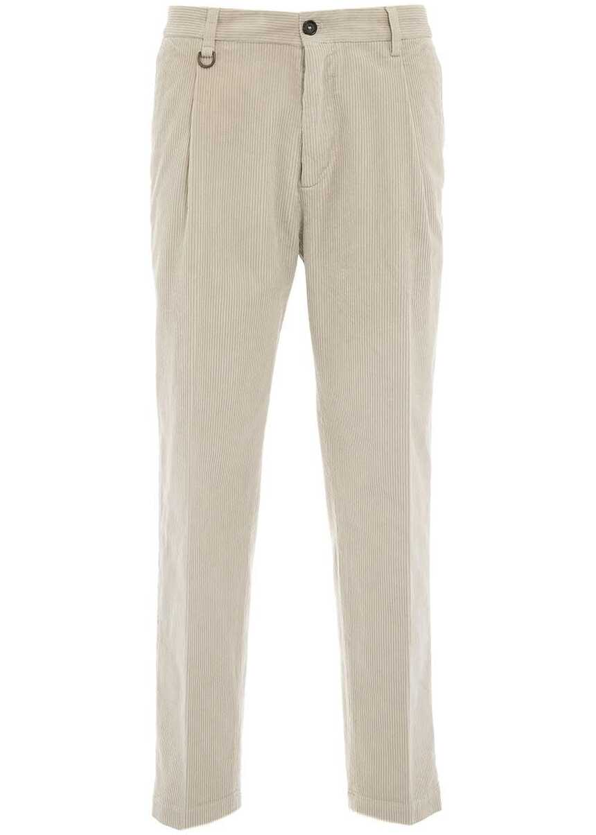 Paolo Pecora Corduroy pants Beige