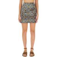 Fuste casual Jacquard Velvet Mini Skirt Femei