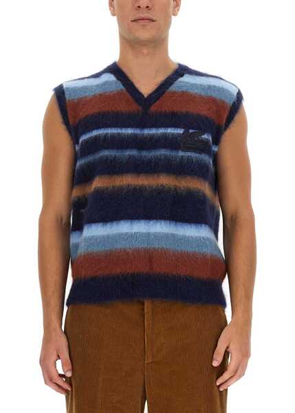 Veste casual ETRO Vest With Stripe Pattern BLUE Barbati (BM 10628336) 4