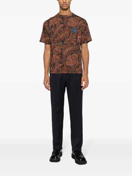 Tricouri ETRO Floral Print T-Shirt BLUE Barbati (BM 10628354) 2