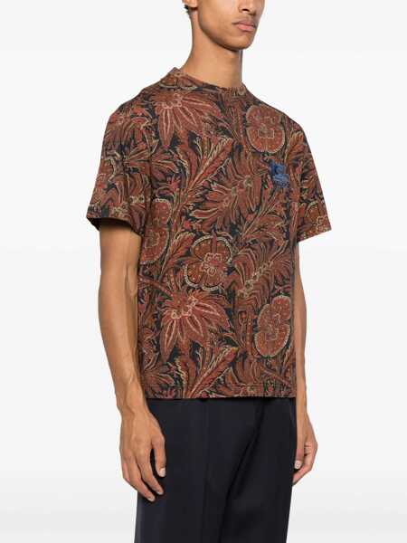 Tricouri ETRO Floral Print T-Shirt BLUE Barbati (BM 10628354) 3