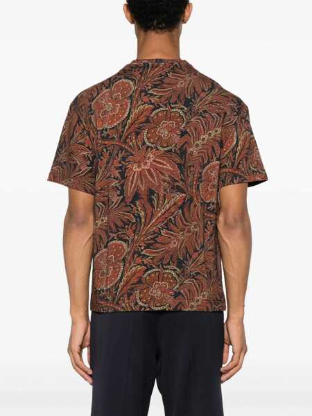 Tricouri ETRO Floral Print T-Shirt BLUE Barbati (BM 10628354) 4