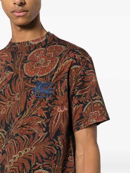 Tricouri ETRO Floral Print T-Shirt BLUE Barbati (BM 10628354) 5