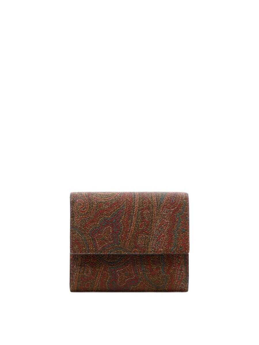 ETRO ETRO "Paisley" compact wallet BROWN