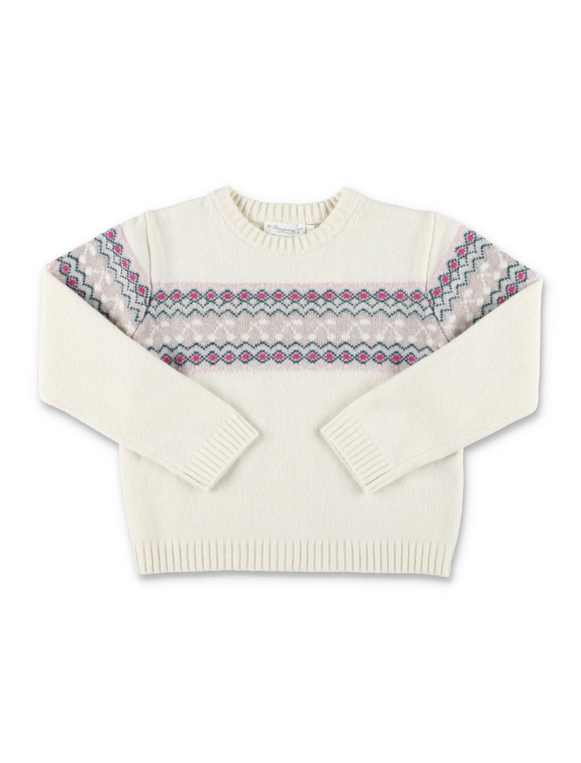 Bonpoint Tinoa bicolor sweater Natural