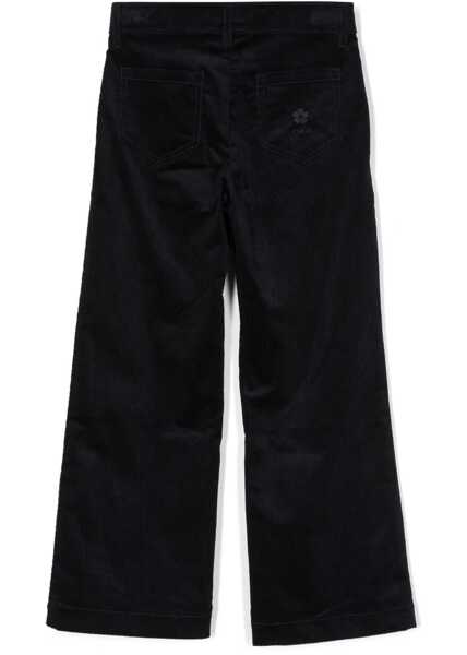 Pantaloni casual Chloe Velvet Pants BLUE Fete (BM 10638332) 2