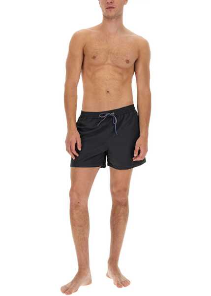 Bermude Paul Smith Swimsuit With Zebra Logo Patch BLACK Barbati (BM 10638389) 3